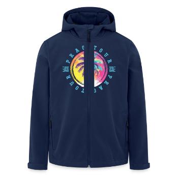 Prague Tour Palmiers Coloré - Veste softshell homme en polyester recyclé Stanley/Stella - marine - Devant - AI Model Male 185 light (185cm)