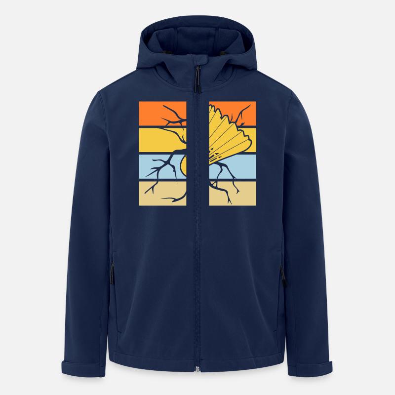 Federball Badminton - Recycelte Männer Softshell-Jacke von Stanley/Stella - Navy