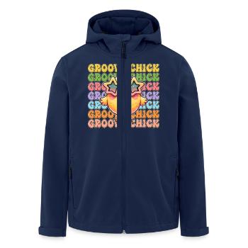 Easter Easter Bunny Easter Eve Easter Sunday Easter Egg Spring - Men’s Recycled Softshell Jacket by Stanley/Stella - navy - Front - AI Model Male 185 light (185cm)
