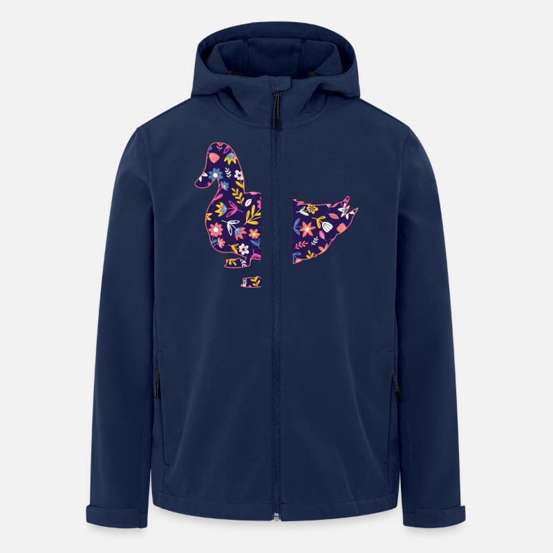 Ducks - Men’s Recycled Softshell Jacket by Stanley/Stella - navy