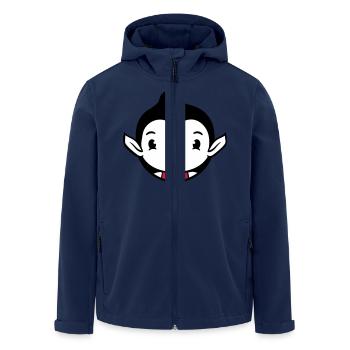 Duck Vampire Halloween Costume Bloodsucker Monster - Men’s Recycled Softshell Jacket by Stanley/Stella - navy - Front - AI Model Male 185 light (185cm)