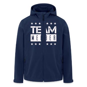 Équipier - Veste softshell homme en polyester recyclé Stanley/Stella - marine - Devant - AI Model Male 185 light (185cm)