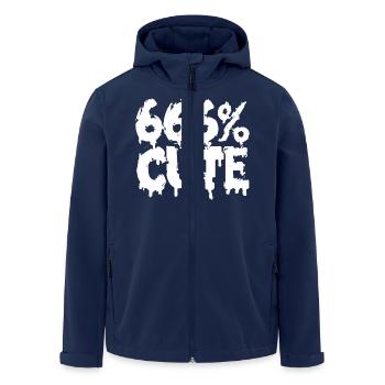666% Cute! Satanic Goth Girl Design - Men’s Recycled Softshell Jacket by Stanley/Stella - navy - Front - AI Model Male 185 light (185cm)