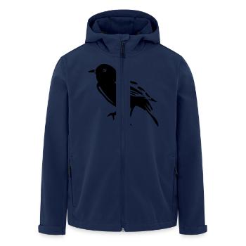 Spatz - Recycelte Männer Softshell-Jacke von Stanley/Stella - Navy - Vorne - AI Model Male 185 light (185cm)