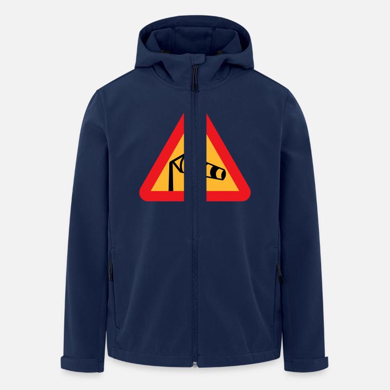 Vent de chaussette Symbole - Veste softshell homme en polyester recyclé Stanley/Stella - marine