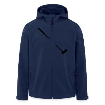 crazy golf club - Men’s Recycled Softshell Jacket by Stanley/Stella - navy - Front - AI Model Male 185 light (185cm)