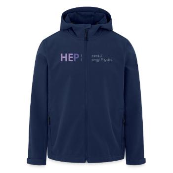 logo HEP - Recycelte Männer Softshell-Jacke von Stanley/Stella - Navy - Vorne - AI Model Male 185 light (185cm)