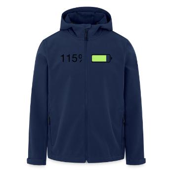 Fullenergy 115% Ladebalken - Recycelte Männer Softshell-Jacke von Stanley/Stella - Navy - Vorne - AI Model Male 185 light (185cm)