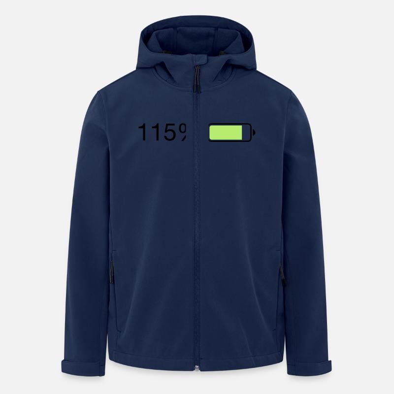 Fullenergy 115% Ladebalken - Recycelte Männer Softshell-Jacke von Stanley/Stella - Navy