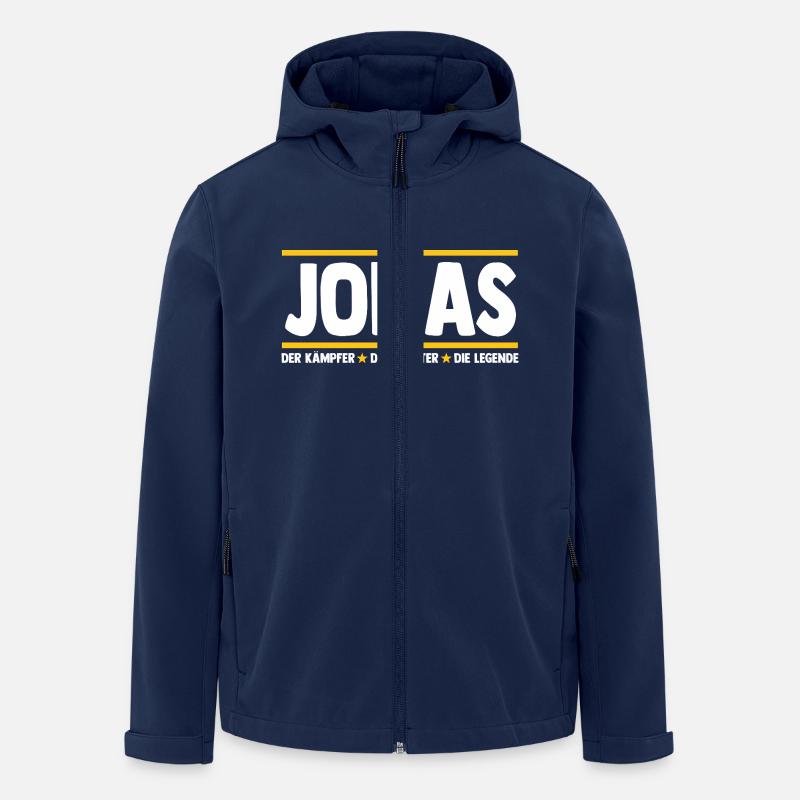 Jonas - Recycelte Männer Softshell-Jacke von Stanley/Stella - Navy