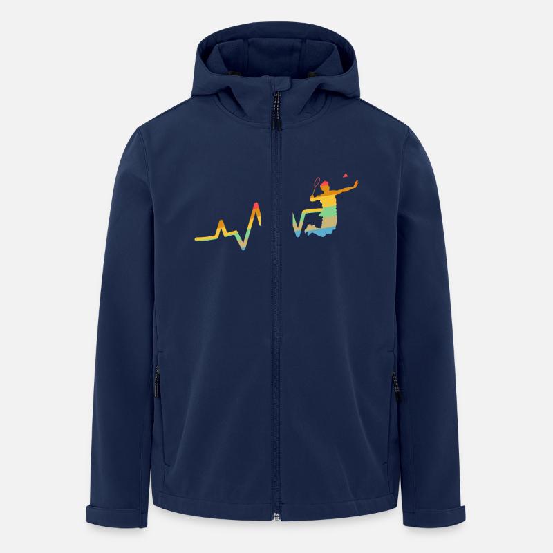 Federball Evolution Badminton - Veste softshell homme en polyester recyclé Stanley/Stella - marine