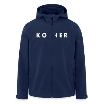 Kosher - Recycelte Männer Softshell-Jacke von Stanley/Stella - Navy - Vorne - AI Model Male 185 light (185cm)