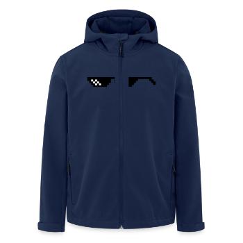 Thug Sunglasses (and your Face?) - Recycelte Männer Softshell-Jacke von Stanley/Stella - Navy - Vorne - AI Model Male 185 light (185cm)