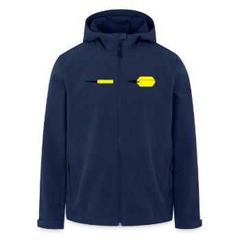 Dart - Recycelte Männer Softshell-Jacke von Stanley/Stella - Navy - Vorne - AI Model Male 185 light (185cm)