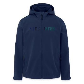 kitesurfer_vec_3 de - Recycelte Männer Softshell-Jacke von Stanley/Stella - Navy - Vorne - AI Model Male 185 light (185cm)