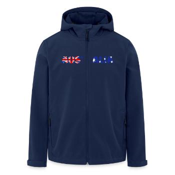 Australie - Veste softshell homme en polyester recyclé Stanley/Stella - marine - Devant - AI Model Male 185 light (185cm)