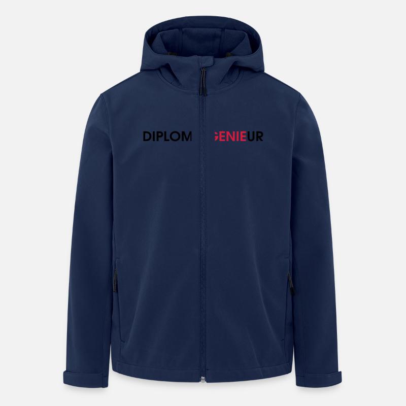 Diplomingenieur - Recycelte Männer Softshell-Jacke von Stanley/Stella - Navy