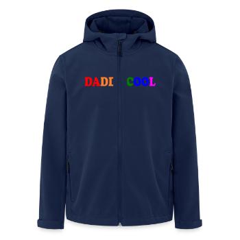 Daddy cool - Men’s Recycled Softshell Jacket by Stanley/Stella - navy - Front - AI Model Male 185 light (185cm)