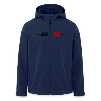 Jga 2025 - Recycelte Männer Softshell-Jacke von Stanley/Stella - Navy - Vorne - AI Model Male 185 light (185cm)