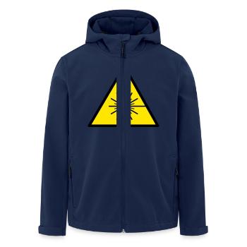 laser - Recycelte Männer Softshell-Jacke von Stanley/Stella - Navy - Vorne - AI Model Male 185 light (185cm)
