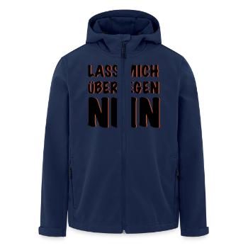laissez-moi réfléchir NON! - Veste softshell homme en polyester recyclé Stanley/Stella - marine - Devant - AI Model Male 185 light (185cm)