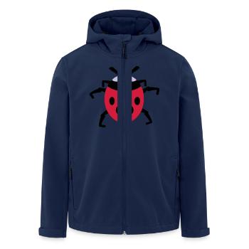 coccinelle / ladybug (3c) - Veste softshell homme en polyester recyclé Stanley/Stella - marine - Devant - AI Model Male 185 light (185cm)