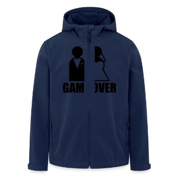 Game Over - Men’s Recycled Softshell Jacket by Stanley/Stella - navy - Front - AI Model Male 185 light (185cm)