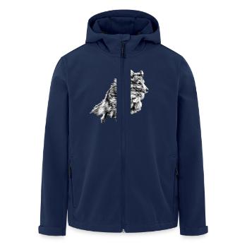 Agility Jumper - Recycelte Männer Softshell-Jacke von Stanley/Stella - Navy - Vorne - AI Model Male 185 light (185cm)