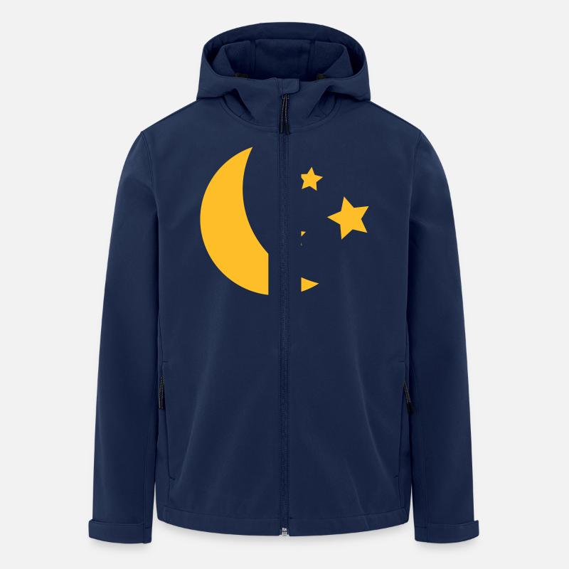 lune - Veste softshell homme en polyester recyclé Stanley/Stella - marine