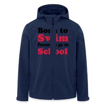 swim - Men’s Recycled Softshell Jacket by Stanley/Stella - navy - Front - AI Model Male 185 light (185cm)