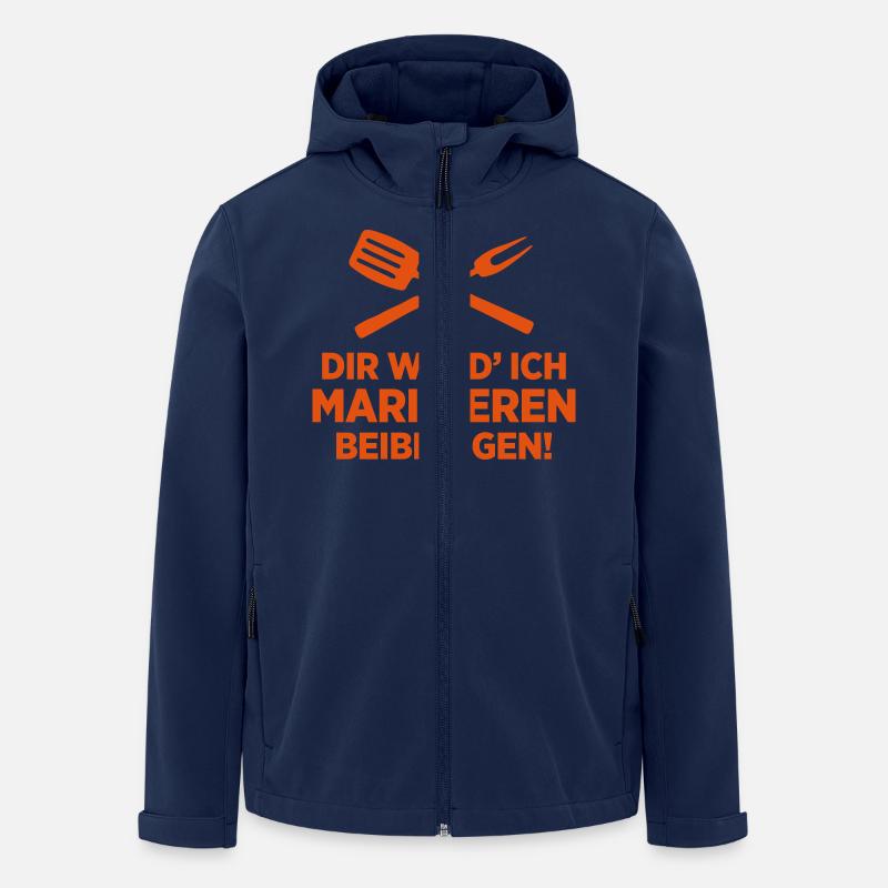Marinier-Meister - Recycelte Männer Softshell-Jacke von Stanley/Stella - Navy