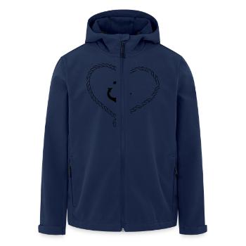 Anchor Shirt with heart of rope - Men’s Recycled Softshell Jacket by Stanley/Stella - navy - Front - AI Model Male 185 light (185cm)
