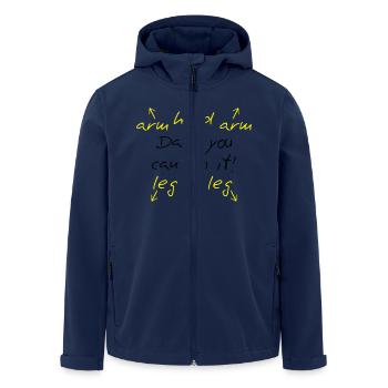 You can do it Dad - Recycelte Männer Softshell-Jacke von Stanley/Stella - Navy - Vorne - AI Model Male 185 light (185cm)