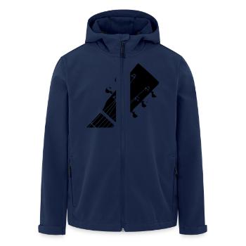 Guitar Head - Men’s Recycled Softshell Jacket by Stanley/Stella - navy - Front - AI Model Male 185 light (185cm)