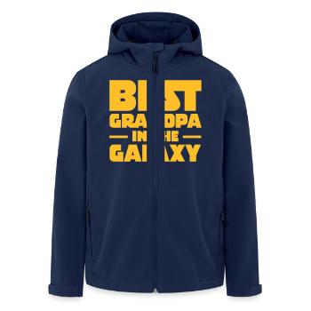 Best Grandpa In The Galaxy - Men’s Recycled Softshell Jacket by Stanley/Stella - navy - Front - AI Model Male 185 light (185cm)