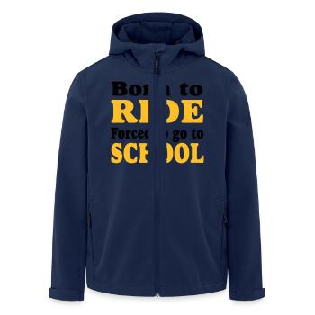 reiten - Recycelte Männer Softshell-Jacke von Stanley/Stella - Navy - Vorne - AI Model Male 185 light (185cm)