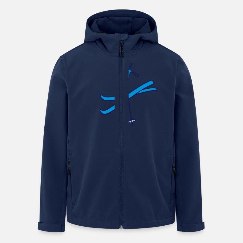 Ski - Recycelte Männer Softshell-Jacke von Stanley/Stella - Navy