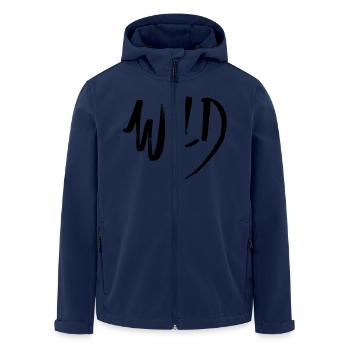 wild - Recycelte Männer Softshell-Jacke von Stanley/Stella - Navy - Vorne - AI Model Male 185 light (185cm)