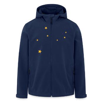Virgo constellation - Men’s Recycled Softshell Jacket by Stanley/Stella - navy - Front - AI Model Male 185 light (185cm)