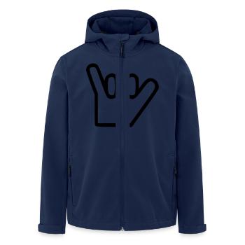 surf - Veste softshell homme en polyester recyclé Stanley/Stella - marine - Devant - AI Model Male 185 light (185cm)