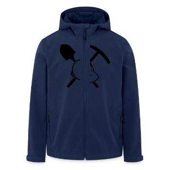 Outil de construction - Veste softshell homme en polyester recyclé Stanley/Stella - marine - Devant - AI Model Male 185 light (185cm)