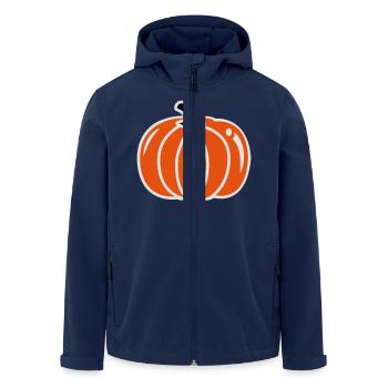 Pumpkin - Men’s Recycled Softshell Jacket by Stanley/Stella - navy - Front - AI Model Male 185 light (185cm)