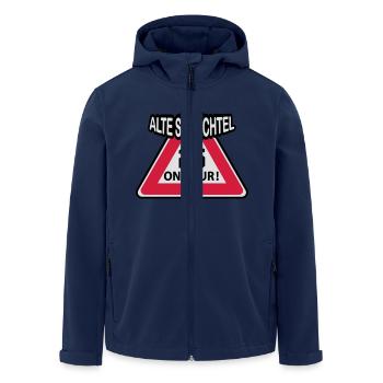 25 - Recycelte Männer Softshell-Jacke von Stanley/Stella - Navy - Vorne - AI Model Male 185 light (185cm)
