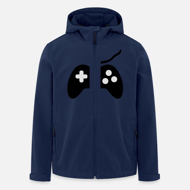 controller symbol - Recycelte Männer Softshell-Jacke von Stanley/Stella - Navy