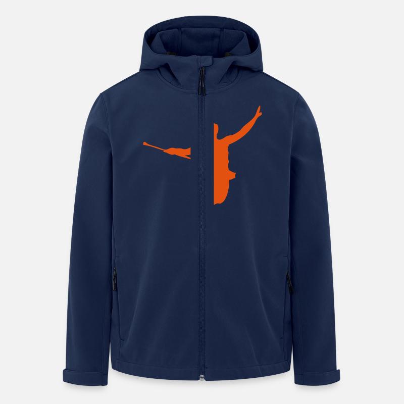 dancer twirling baton6 - Men’s Recycled Softshell Jacket by Stanley/Stella - navy