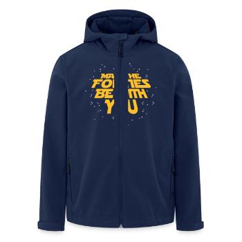 may the forties be with you- 40. Geburtstag - Men’s Recycled Softshell Jacket by Stanley/Stella - navy - Front - AI Model Male 185 light (185cm)