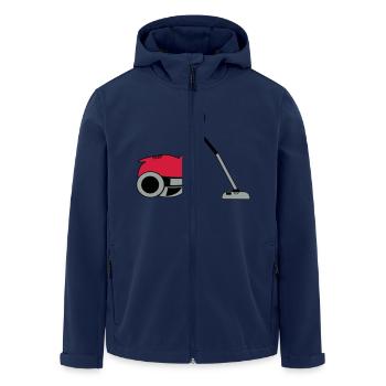 staubsauger - Recycelte Männer Softshell-Jacke von Stanley/Stella - Navy - Vorne - AI Model Male 185 light (185cm)