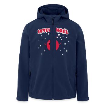 Joyeux Noël - Recycelte Männer Softshell-Jacke von Stanley/Stella - Navy - Vorne - AI Model Male 185 light (185cm)