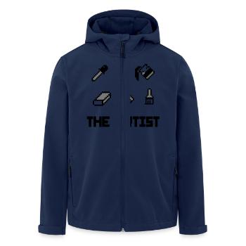 ARTist - Recycelte Männer Softshell-Jacke von Stanley/Stella - Navy - Vorne - AI Model Male 185 light (185cm)