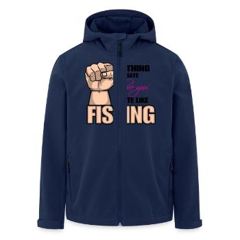 Nothing says I LOVE YOU quite like fisting - Recycelte Männer Softshell-Jacke von Stanley/Stella - Navy - Vorne - AI Model Male 185 light (185cm)